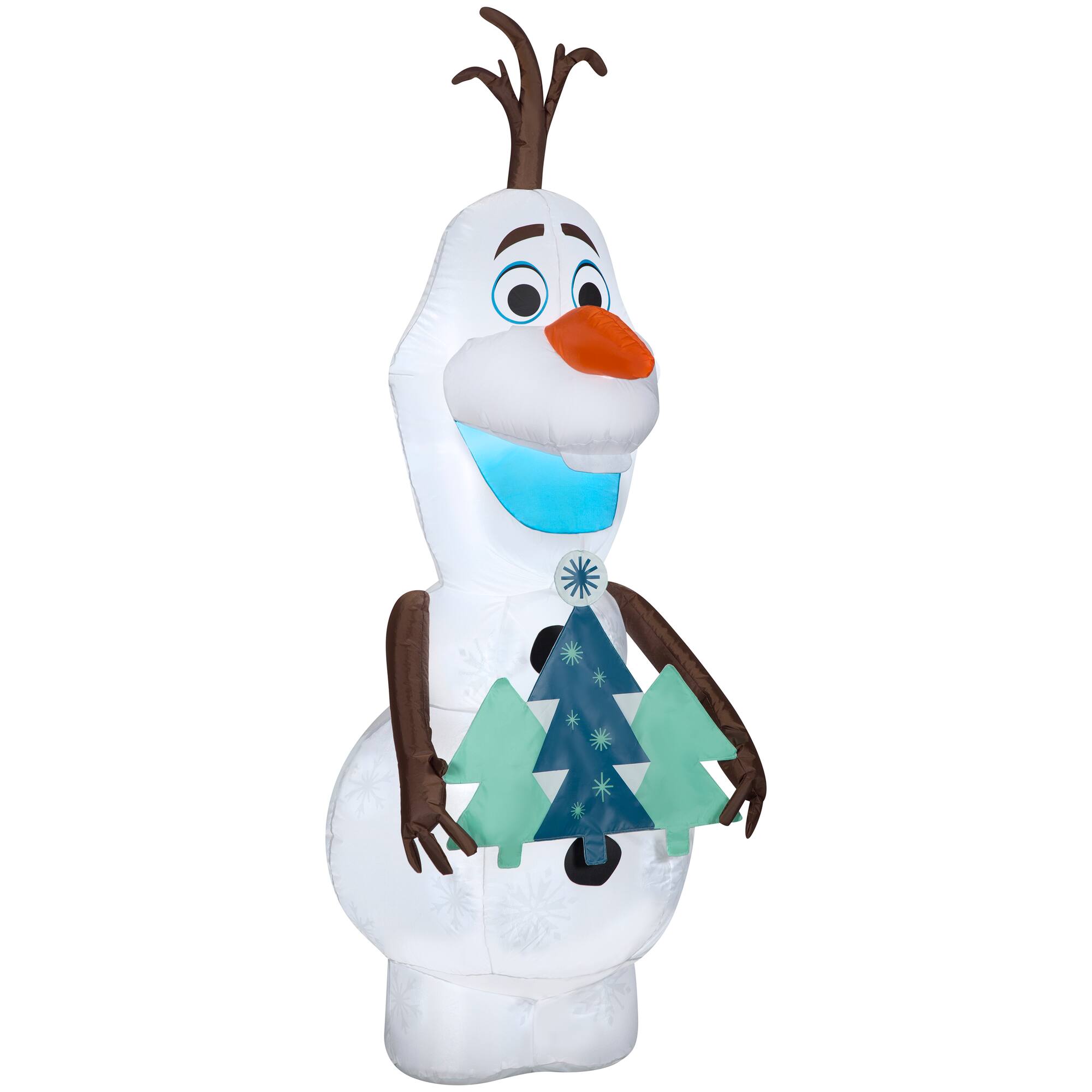 5.5ft. Airblown® Inflatable Olaf with Christmas Trees
